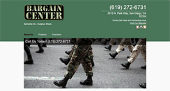 Desktop Screenshot of bargaincentersd.net
